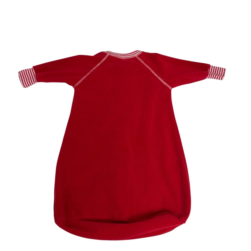 Carters Baby Red Fleece Reindeer Sleep Sack 0-9M Babys 1st Christmas Pajamas